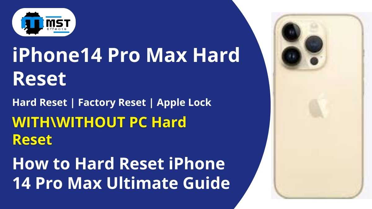 iPhone 14 Pro Max Hard Reset