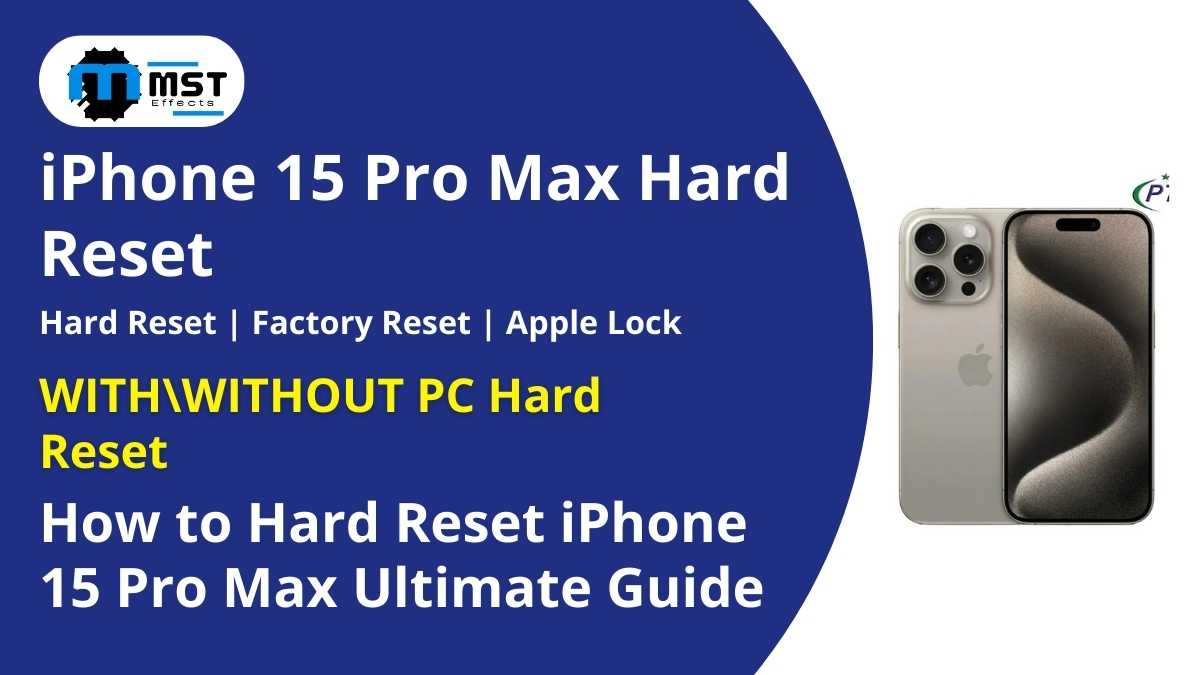 iPhone 15 Pro Max Hard Reset