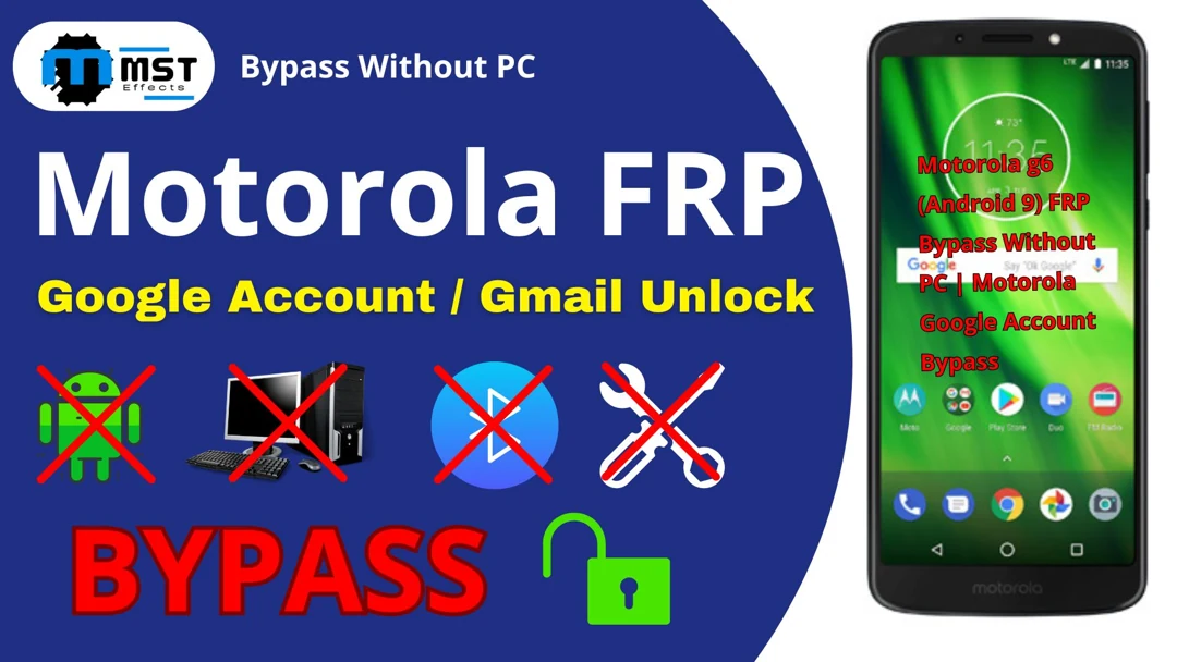 Motorola g6 (Android 9) FRP Bypass Without PC | Motorola Google Account Bypass