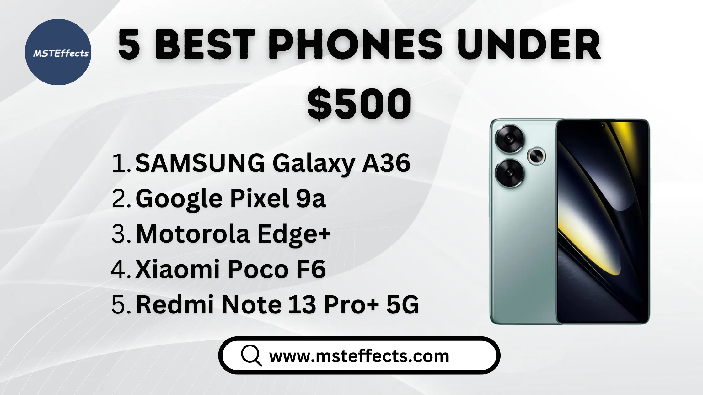 5 Best Phones Under $500