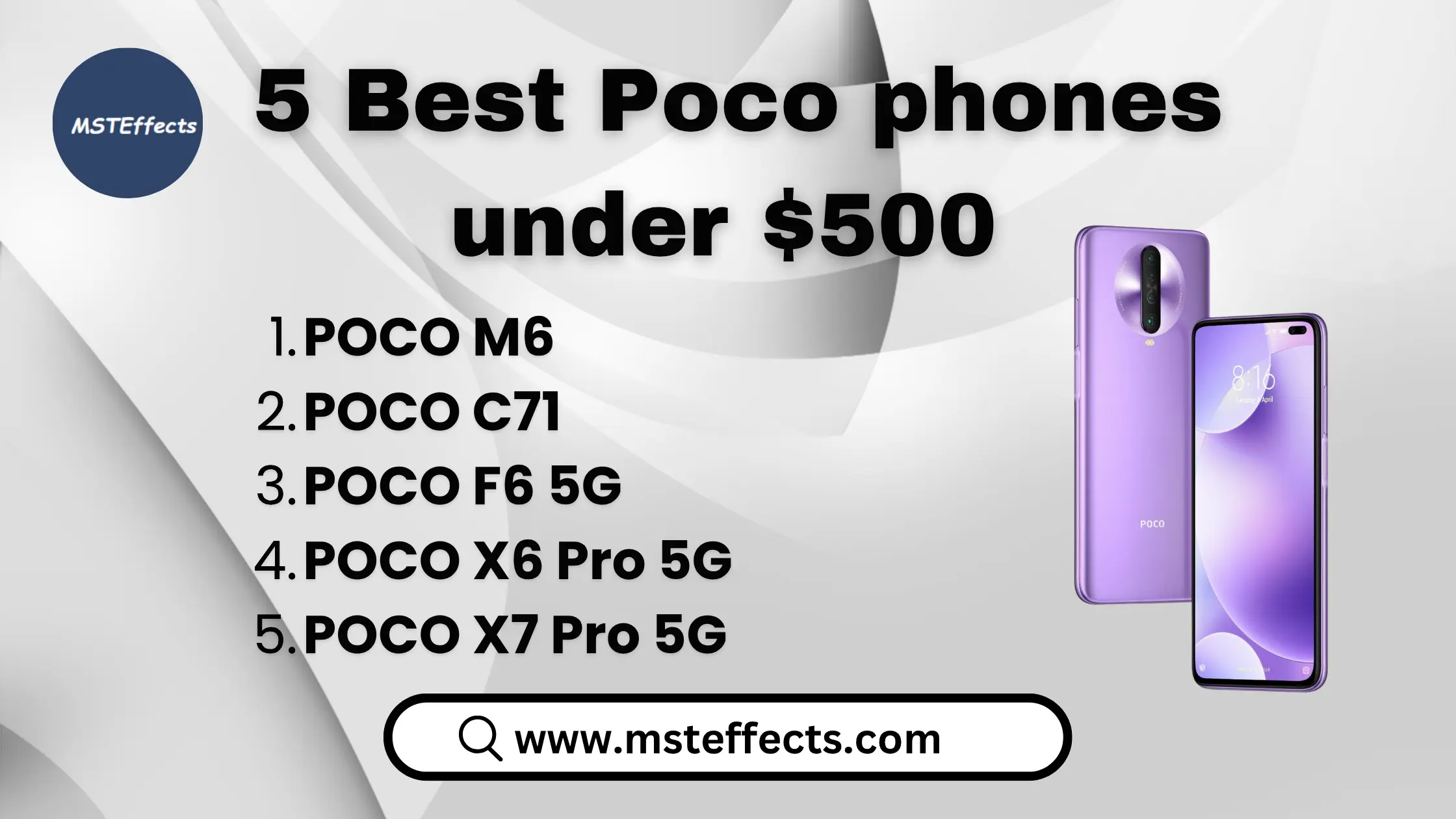 5 Best Poco phones under $500