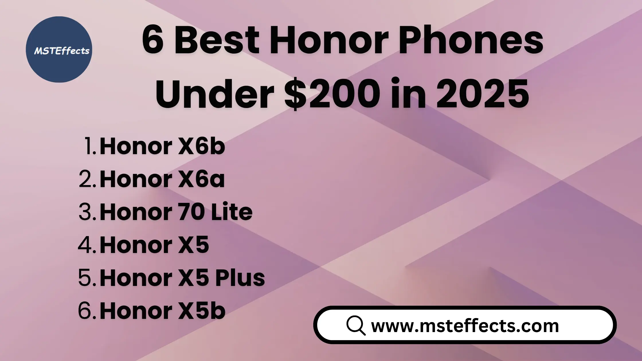6 Best Honor Phones Under $200 in 2025