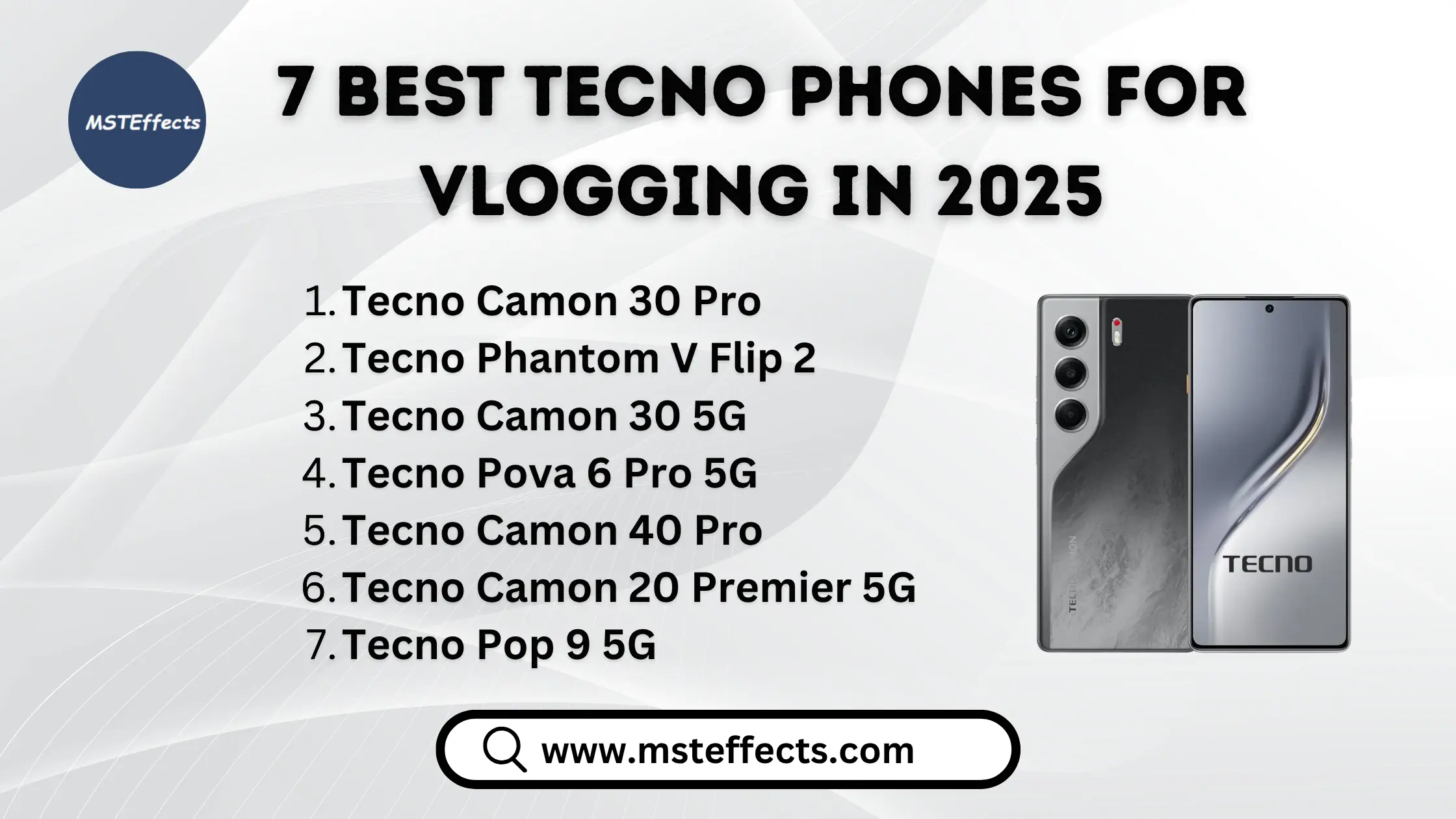 7 Best Tecno Phones for Vlogging