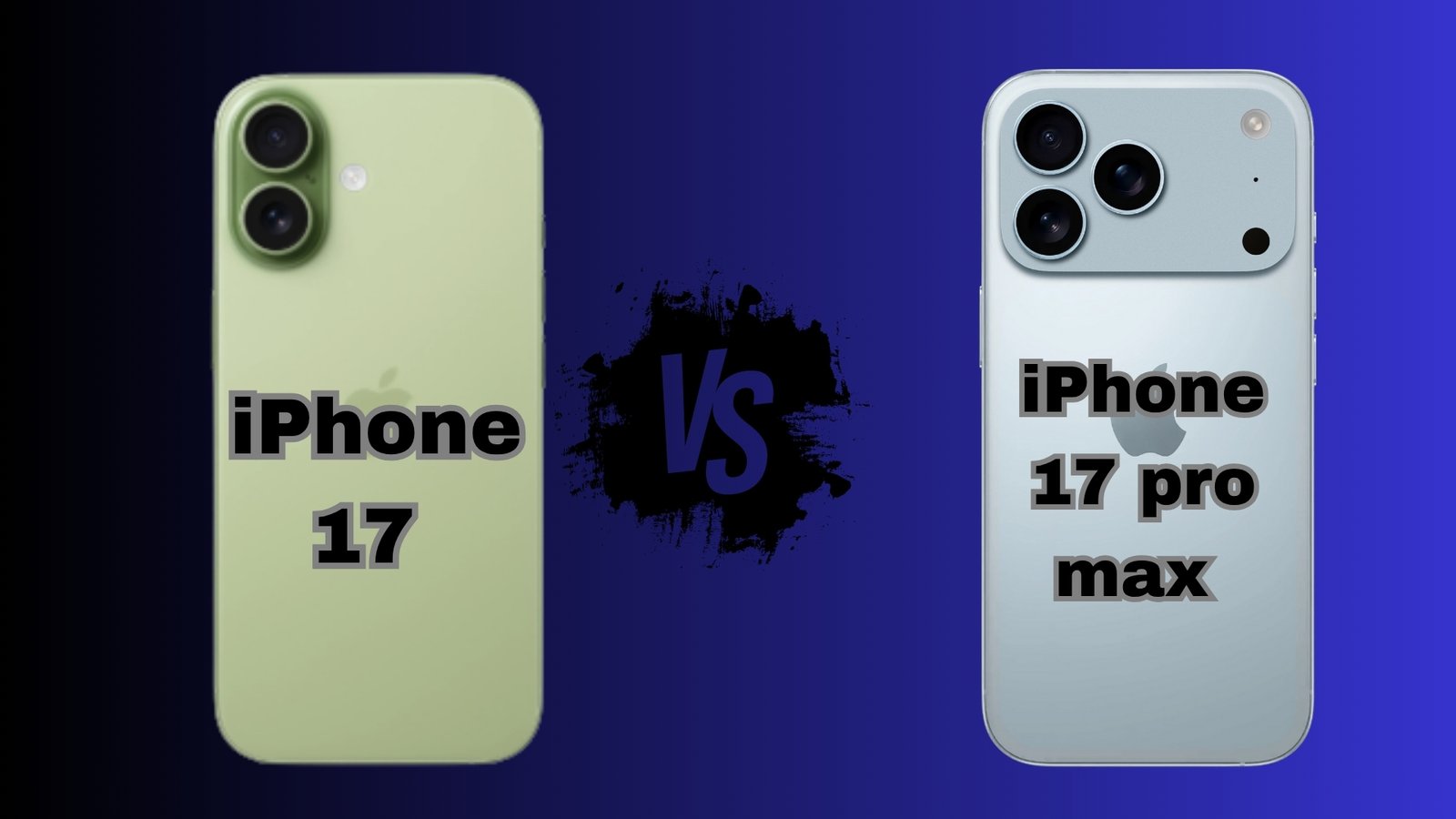 iphone 17 vs iphone 17 pro max